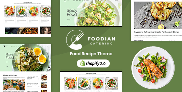 Foodian - Food Blog Shopify Store