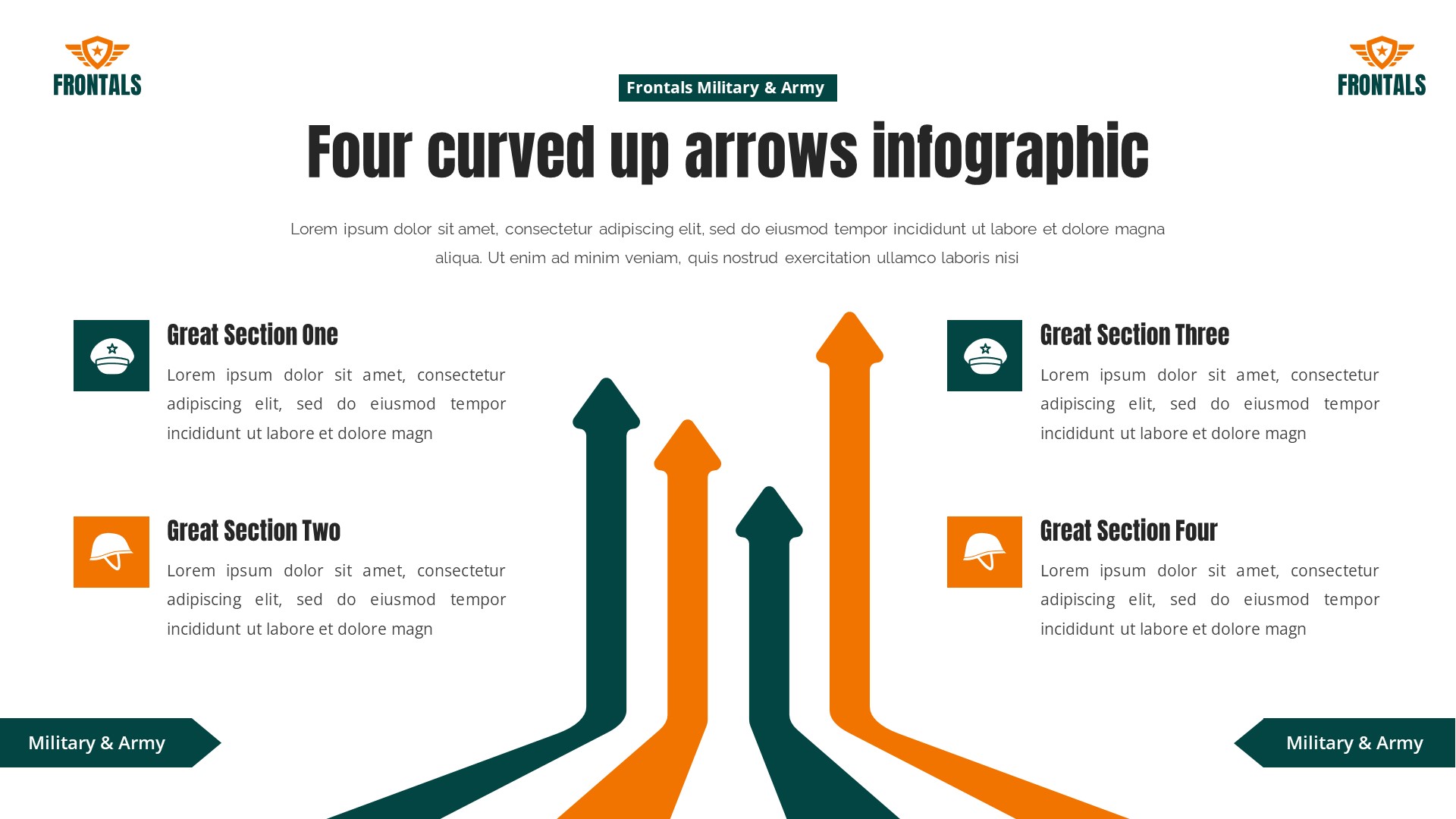 Frontals - Military & Army Powerpoint Template, Presentation Templates