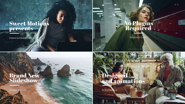 Creative and Modern Slides broadcast-packages template preview