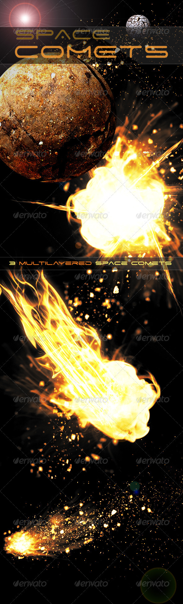 Space Comets - Decorative Graphics