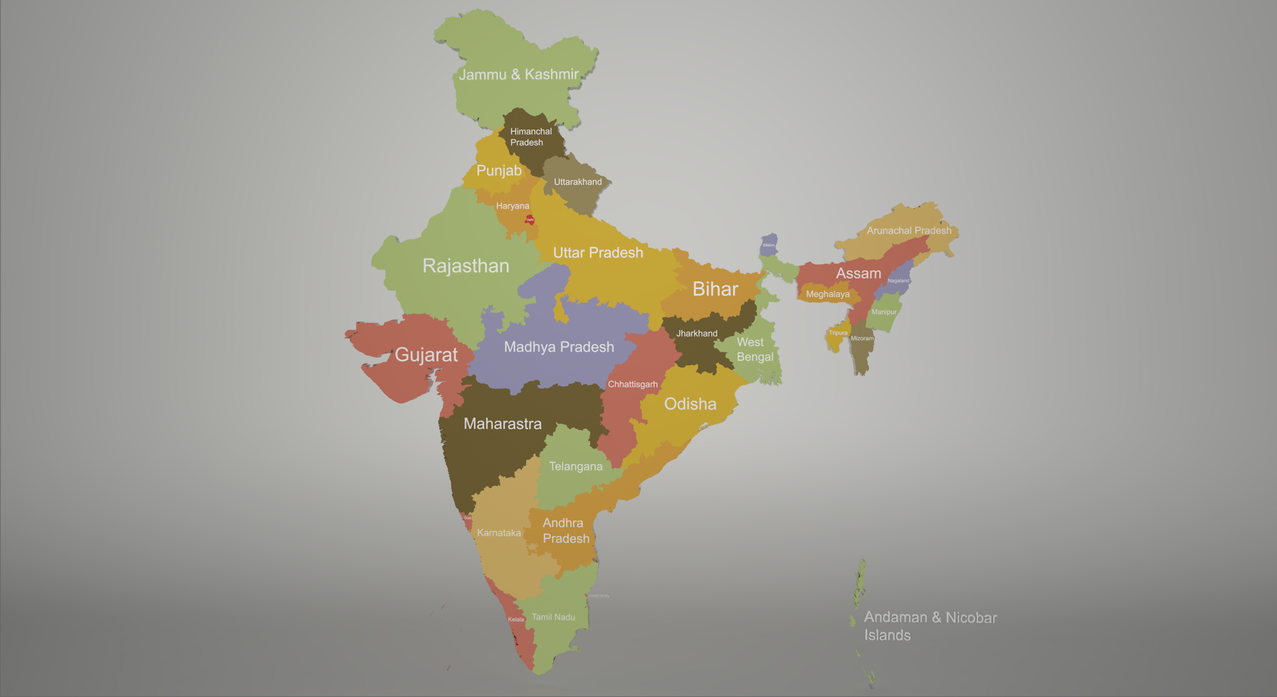 Outline Map of India | Free Vector Maps | India map, Map vector, Vector free