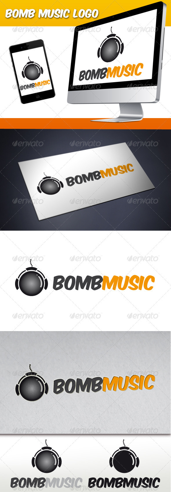 Bomb Music Logo - Objects Logo Templates
