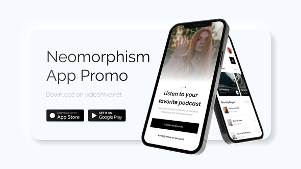 Neumorphism App Promo