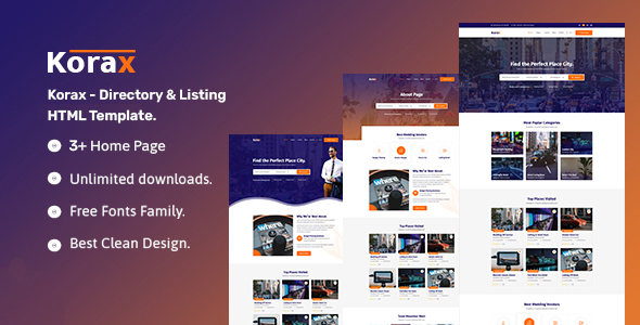 Download Korax- Directory & Listing HTML5 Template