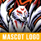 Kitsune Mascot Logo Design