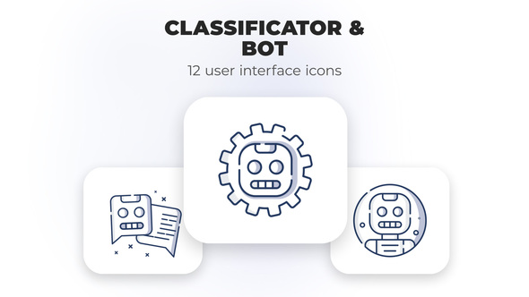 Classificator & Bot- user interface icons
