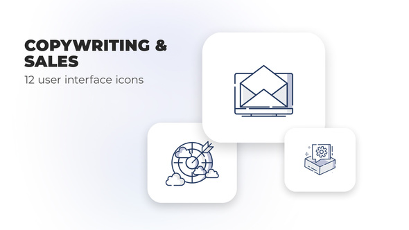Copywriting & Sales- user interface icons
