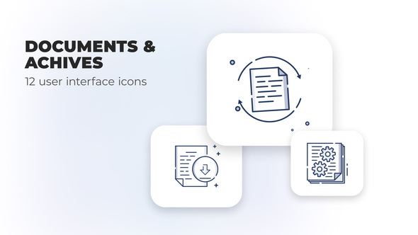 Documents & Achives- user interface icons