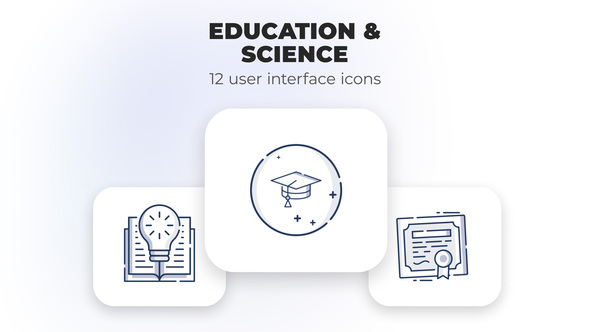 Education & Science- user interface icons