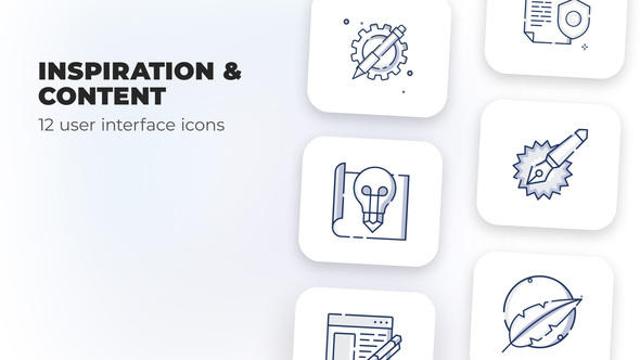 Inspiration & Content- user interface icons