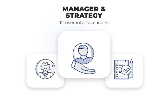 Manager & Strategy- user interface icons