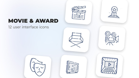 Movie & Award- user interface icons
