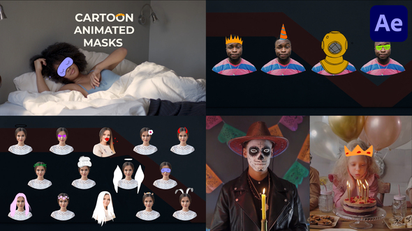 Cartoon Animated Masks for After Effects