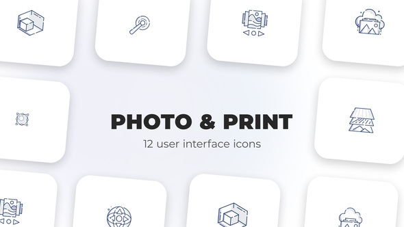 Photo & Print- user interface icons