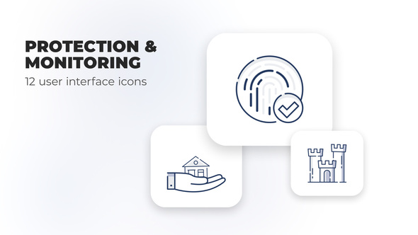 Protection & Monitoring- user interface icons