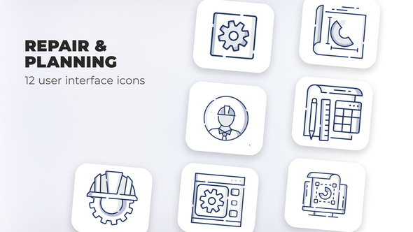 Repair & Planning- user interface icons