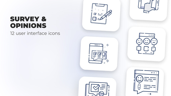 Survey & Opinions- user interface icons