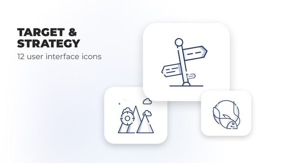 Target & Strategy- user interface icons