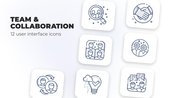 Team & Collaboration- user interface icons