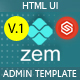 Zem - Glass Admin Dashboard HTML Template