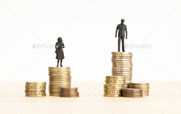 Gender Wage gap concept - Stock Photo - Images