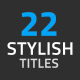 22 Stylish Title Overlays | Premiere Pro - VideoHive Item for Sale