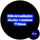 Auto-Resize Titles - VideoHive Item for Sale