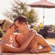 Loving Couple On Summer Holiday Relaxing In Swimming Pool - PhotoDune Item for Sale
