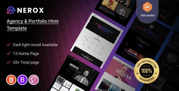 Nerox - Agency & Portfolio HTML Template