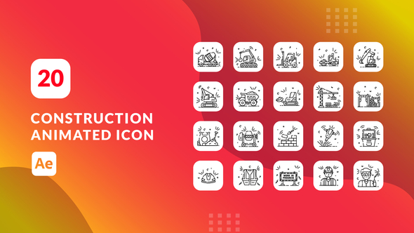 Construction Animated Icons | After Effects