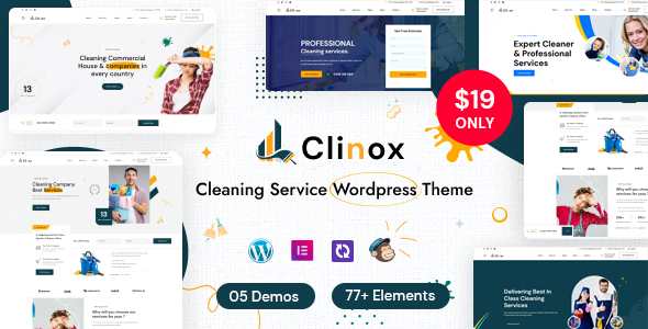 Clinox – Cleaning Services WordPress Theme