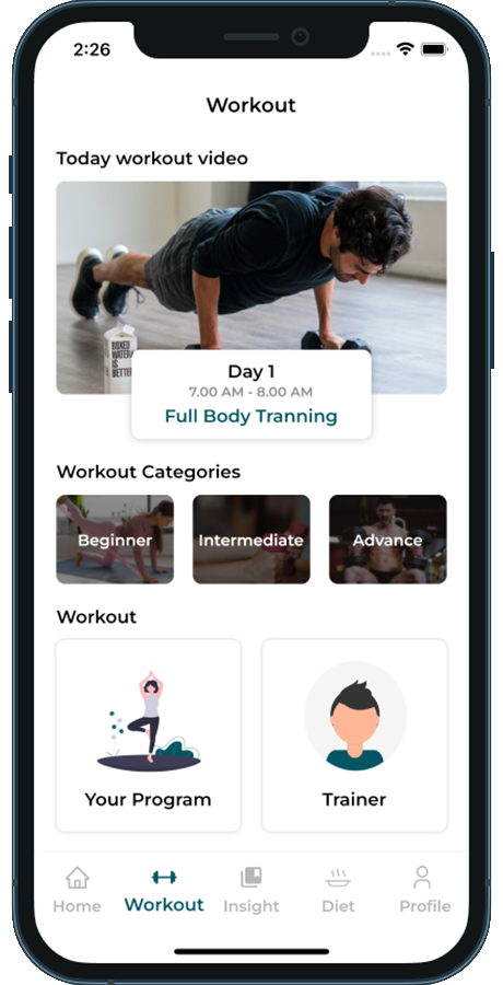 Flutter Fitness Workout App Template in Flutter | Multi Language ...