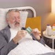 Elderly Man Refuses to Drink Pills Advanced Age - VideoHive Item for Sale