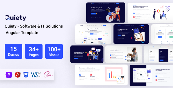 Quiety – Software & IT Solutions Angular Template