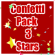 Confetti Pack 3 Stars - VideoHive Item for Sale