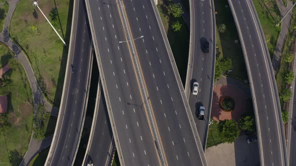 Aerial View Traffic Highway alt