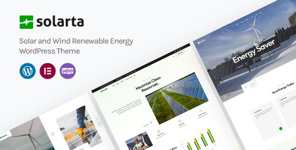 Solarta | Solar and Renewable Energy WordPress Theme + RTL