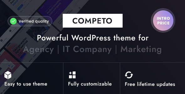 Competo – Digital agency & Marketing WordPress theme