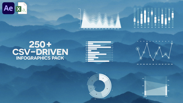 250+ CSV Driven Infographics Pack