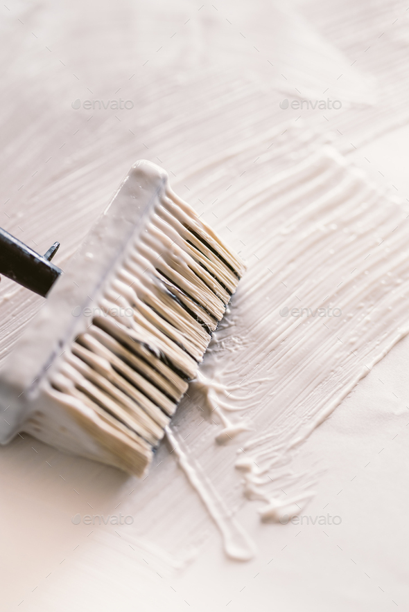 Wallpaper glue - Stock Photo - Images