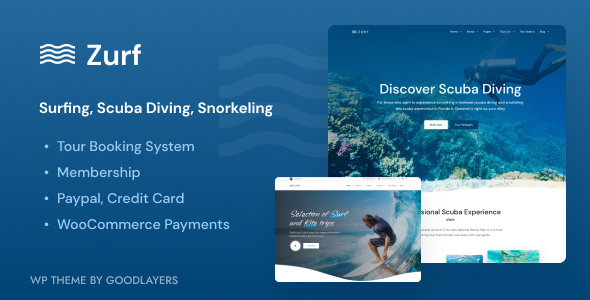 Zurf – Surfing and Diving WordPress