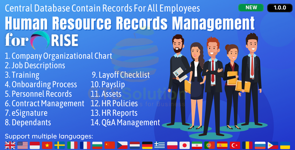 HR Records plugin for RISE CRM