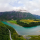 Aerial drone view of Rauma river, mountains and Andalsnes city - PhotoDune Item for Sale
