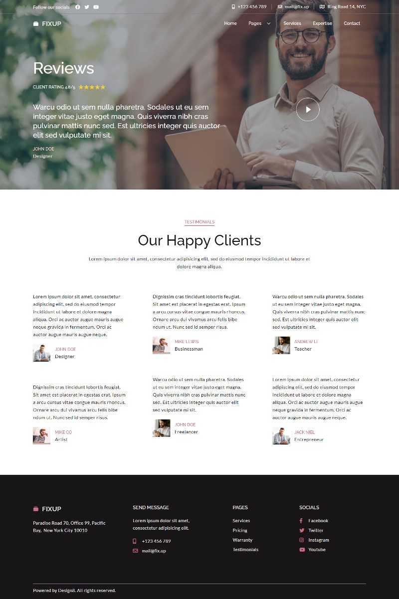 FixUp Gadget Repair Services Elementor Template Kit by Design_8