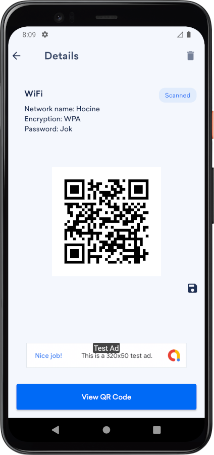 QRScan - Native QR codes and barcodes scanner and generator Android app ...