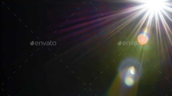 principle light hits. isolated on a black background - Stock Photo - Images
