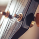 Close up, part of an acoustic guitar, macro detail. - PhotoDune Item for Sale