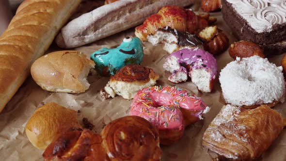 Uneaten Sweets Pastries Fast Carbs Flour Products and Donuts alt