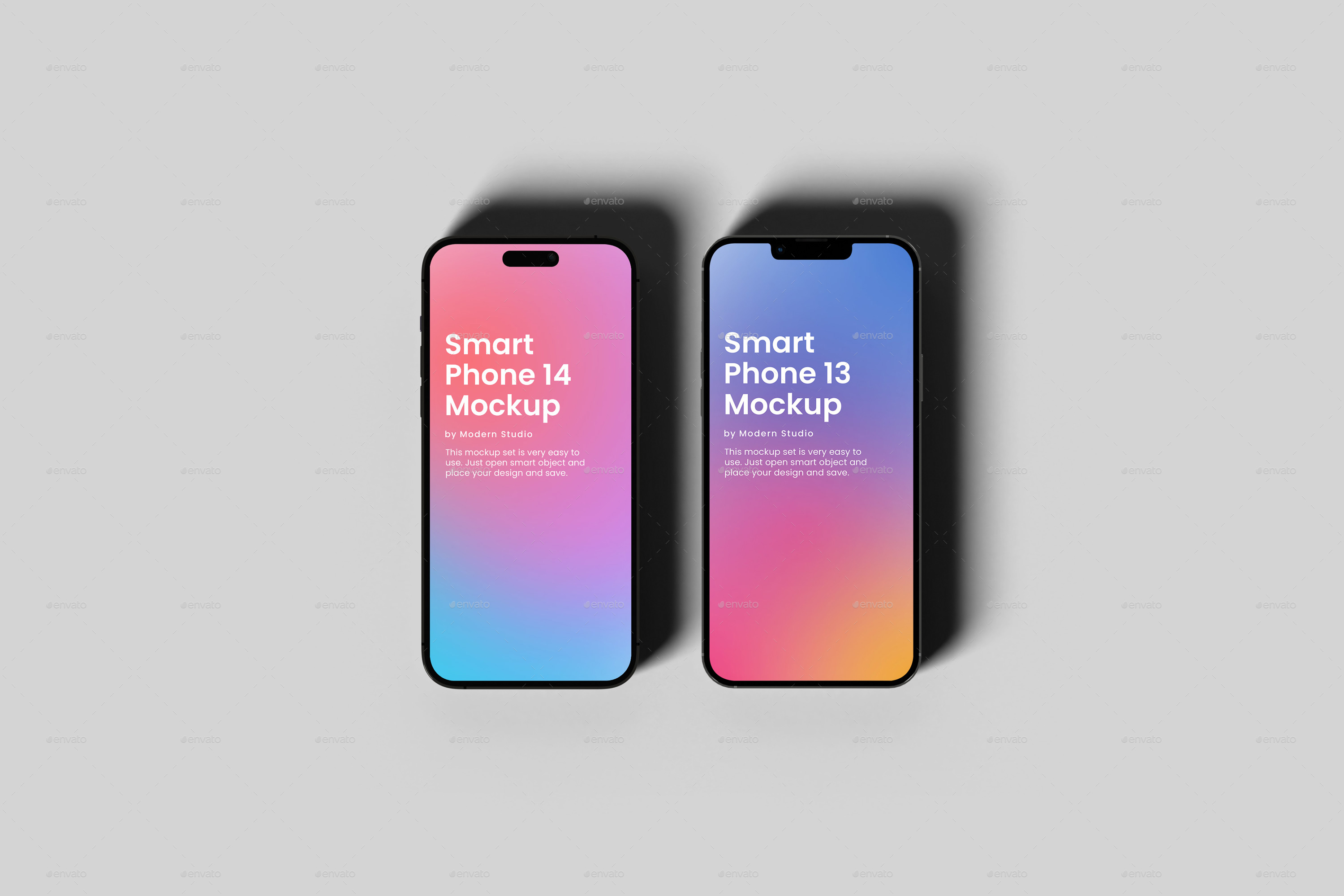iPhone 13 Pro and iPhone 14 Pro Mockup, Graphics | GraphicRiver