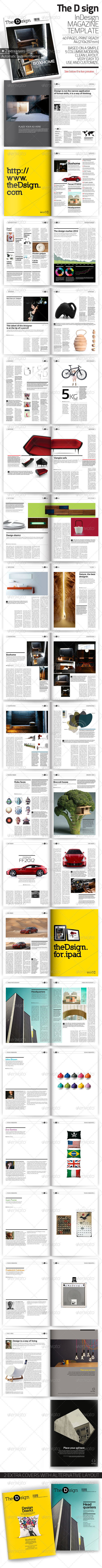The D sign Magazine Template - Magazines Print Templates